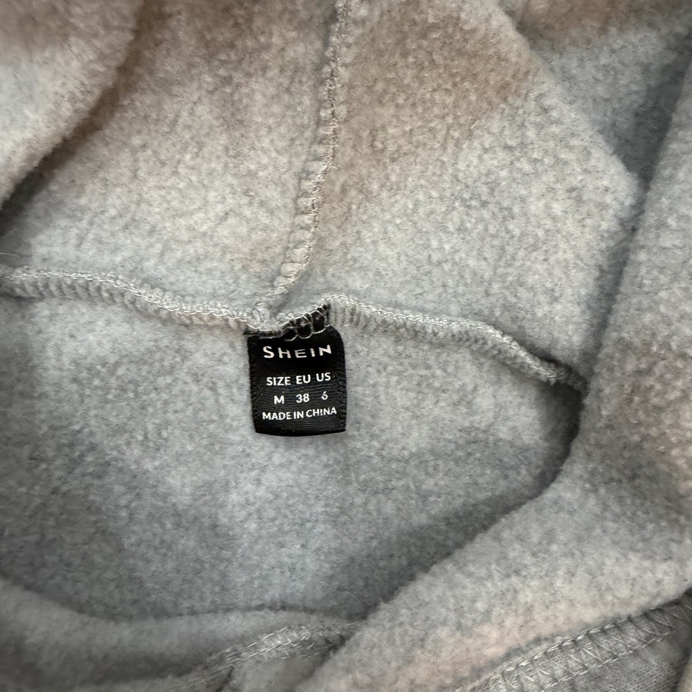 SHEIN New York Brooklyn Empire City Gray Pullover Hoodie Men's Medium M Fleece - Picture 3 of 7